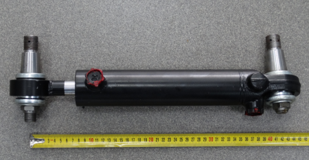 Гидроцилиндр ГОРУ МТЗ-82.1, с пальцами подключение под углом 90 градусов Ц50-3405215-01