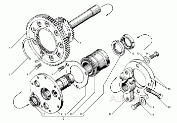 Установка привода ТНВД ЯМЗ-7511 ЕВРО-2 Установка привода ТНВД ЯМЗ-7511 ЕВРО-2
